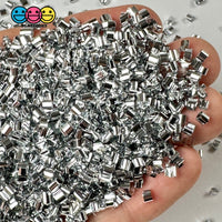 Metallic Sliver 500G Bingsu Beads Slime Crunchy Iridescent Crafting Supplies Cut Plastic Straws Bulk