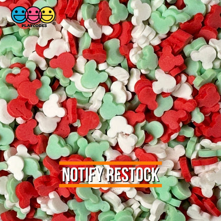 Mickey Christmas Mix Red White Green Fimo Fake Polymer Clay Sprinkles Jimmies Funfetti Playcode3 Llc