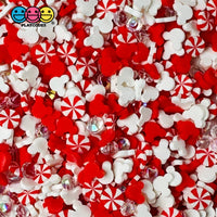 Micky Christmas Peppermint Sparkling Rhinestone 5Mm Fake Clay Sprinkles Decoden Fimo Jimmies 10