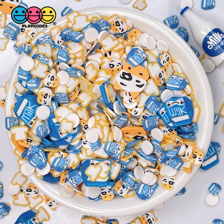 Milk Toast Fimo Mix Fake Sprinkles Cow Carton Confetti Sprinkle