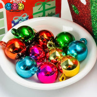 Mini Christmas Ornaments Holiday Red Green Gold Teal Blue Fusia Cabochons Decoden Charm 10 Pcs