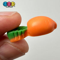 Mini Easter Carrots Charm Flat Back Cabochons Decoden 10 Pcs