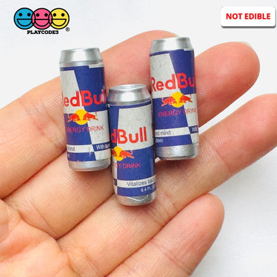 Fake Mini Energy Drink Soda Can 3D Red Fake Food Cabochons Decoden Charm 10pcs PLAYCODE3 LLC Charm