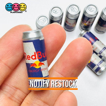Fake Mini Energy Drink Soda Can 3D Red Fake Food Cabochons Decoden Charm 10pcs PLAYCODE3 LLC Charm