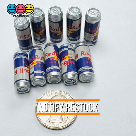 Fake Mini Energy Drink Soda Can 3D Red Fake Food Cabochons Decoden Charm 10pcs PLAYCODE3 LLC Charm