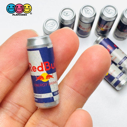 Fake Mini Energy Drink Soda Can 3D Red Fake Food Cabochons Decoden Charm 10pcs PLAYCODE3 LLC Charm