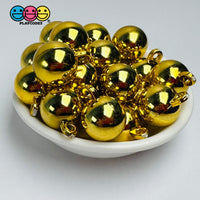 Mini Gold Christmas Ornaments Holiday Cabochons Decoden Charm 10 Pcs