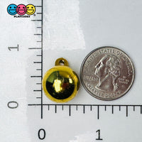 Mini Gold Christmas Ornaments Holiday Cabochons Decoden Charm 10 Pcs