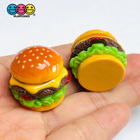 Mini Hamburger Cheeseburger Fake Food Charms Realistic Prop 5pcs - Fake Food