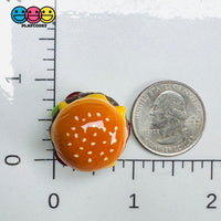 Mini Hamburger Cheeseburger Fake Food Charms Realistic Prop 5pcs - Fake Food