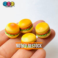 Mini Hamburger French Fries 3D Cabochons Decoden Charm 4 Pcs Playcode3 Llc 4Pcs-Hamburger