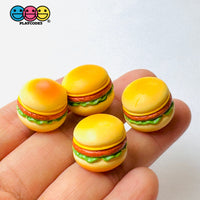 Mini Hamburger French Fries 3D Cabochons Decoden Charm 4 Pcs Playcode3 Llc 4Pcs-Hamburger