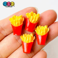 Mini Hamburger French Fries 3D Cabochons Decoden Charm 4 Pcs Playcode3 Llc 4Pcs-French Fries