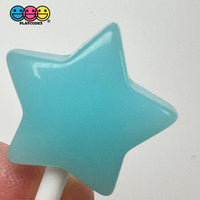 Mini Lollipop Star Multicolor Fake Candy Cabochons Decoden Charm 10 Pcs