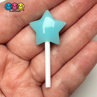 Mini Lollipop Star Multicolor Fake Candy Cabochons Decoden Charm 10 Pcs