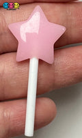 Mini Lollipop Star Multicolor Fake Candy Cabochons Decoden Charm 10 pcs Pink Charm