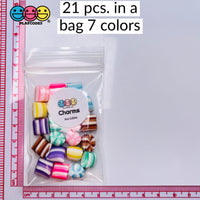 Pillow After Dinner Mint Candy Charms Fake Polymer Clay Candies Decoden Mixed Colors 21 Pccs Charm