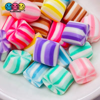 Pillow After Dinner Mint Candy Charms Fake Polymer Clay Candies Decoden Mixed Colors 21 Pccs Charm