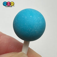 Mini Tiny Lollipop Fake Candy Pink Blue Vanilla Green Purple Cabochons Decoden Charm 10 Pcs