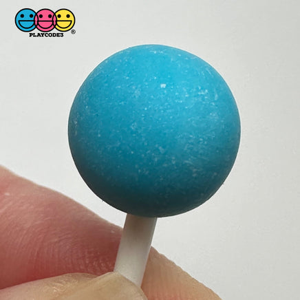 Mini Tiny Lollipop Fake Candy Pink Blue Vanilla Green Purple Cabochons Decoden Charm 10 Pcs