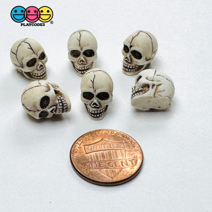 Mini Tiny Raven Crow Bird Human Skeleton Bone Halloween Holiday Cabochons Decoden Charm 6pcs PLAYCODE3 LLC skeleton
