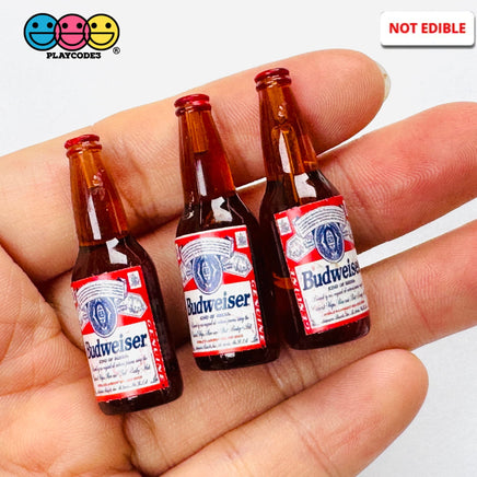Miniature Beer Bottle Fake Food Drink Props Dollhouse Craft Supply 10pcs - Fake Food
