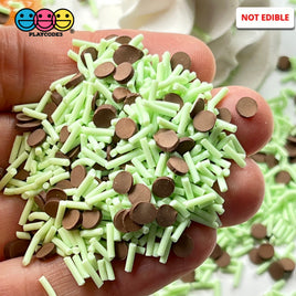 Mint Chocolate Chip Ice Cream Mix Fake Clay Sprinkles Decoden Confetti Jimmies Sprinkle