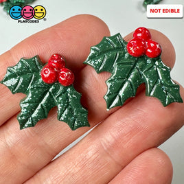 Mistletoe Christmas Flat Back Charms Glitter Cabochons 10 Pcs Playcode3 Llc Charm