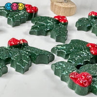 Mistletoe Christmas Flat Back Charms Glitter Cabochons 10 Pcs Playcode3 Llc Charm