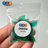 Mistletoe Mini Transparent Charm Christmas Resin Home Décor Accessories Cabochons 10Pcs Playcode3
