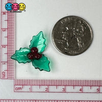 Mistletoe Mini Transparent Charm Christmas Resin Home Décor Accessories Cabochons 10Pcs Playcode3