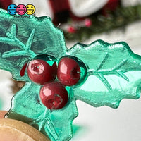 Mistletoe Mini Transparent Charm Christmas Resin Home Décor Accessories Cabochons 10Pcs Playcode3