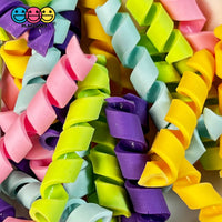 Mixed Colors Curls Fake Candy Charm Cabochon Polymer Clay Bake Decoden 5 20 Pcs