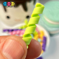 Mixed Colors Curls Fake Candy Charm Cabochon Polymer Clay Bake Decoden 5 20 Pcs