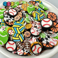 Mixed Sports Soccer Baseball Football Basketball Tennis Fake Clay Sprinkles Decoden Jimmies Sprinkle