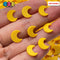 Moon Large Bright Yellow Fimo Slices Fake Clay Sprinkles Moons Decoden Jimmies Funfetti Sprinkle