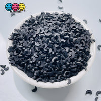 Moon Little Black Fimo Slices Fake Clay Sprinkles Moons Decoden Jimmies Funfetti Sprinkle