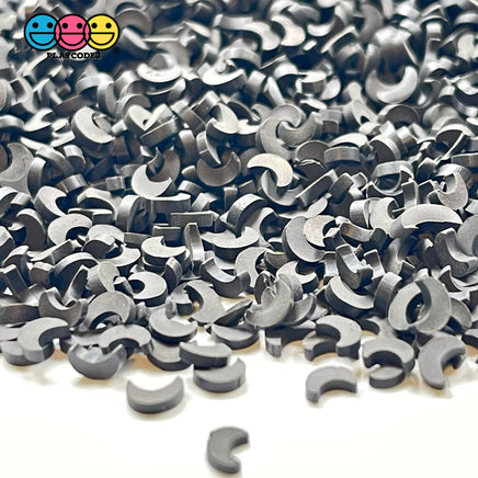Moon Little Black Fimo Slices Fake Clay Sprinkles Moons Decoden Jimmies Funfetti Sprinkle