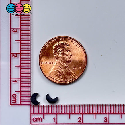 Moon Little Black Fimo Slices Fake Clay Sprinkles Moons Decoden Jimmies Funfetti Sprinkle