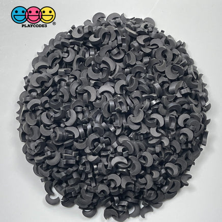 Moon Little Black Fimo Slices Fake Clay Sprinkles Moons Decoden Jimmies Funfetti Sprinkle