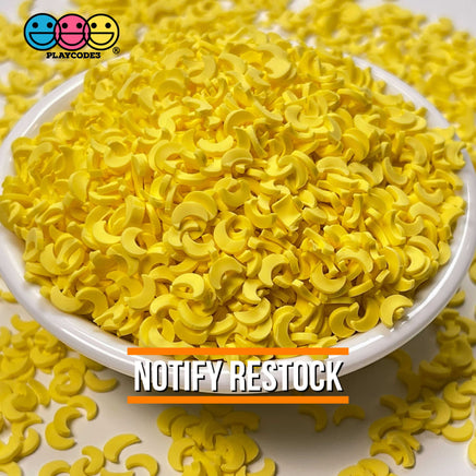 Moon Little Bright Yellow Fimo Slices Fake Clay Sprinkles Moons Decoden Jimmies Funfetti 20 Grams