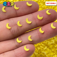 Moon Little Bright Yellow Fimo Slices Fake Clay Sprinkles Moons Decoden Jimmies Funfetti Sprinkle