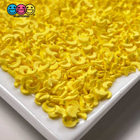 Moon Little Bright Yellow Fimo Slices Fake Clay Sprinkles Moons Decoden Jimmies Funfetti Sprinkle