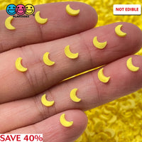 Moon Little Bright Yellow Fimo Slices Fake Clay Sprinkles Moons Decoden Jimmies Funfetti Sprinkle