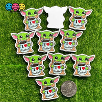 Yoda I Love Coffee Planar Baby Decoden Planars 10Pcs Yoda Loves Coffee
