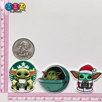 Baby Yoda Theme Planar Flatback Christmas Cabochon Planars 10Pcs