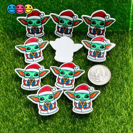 Baby Yoda Theme Planar Flatback Christmas Cabochon Planars 10Pcs Yoda Gift