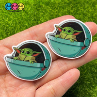 Baby Yoda Theme Planar Flatback Christmas Cabochon Planars 10Pcs
