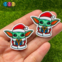Baby Yoda Theme Planar Flatback Christmas Cabochon Planars 10Pcs