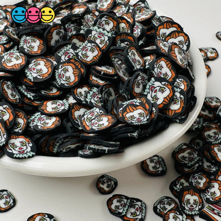 Movie Horror Creepy Clown Character Face Fake Clay Sprinkles Decoden Fimo Jimmies 5Mm/10Mm Playcode3